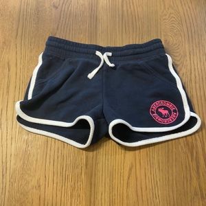Abercrombie kids navy soft shorts